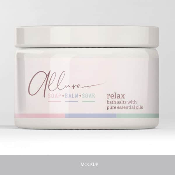 cosmetic skincare label design