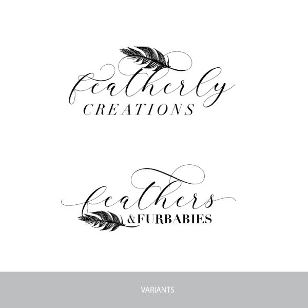 feathers logo design