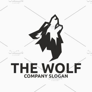 wolf logo template